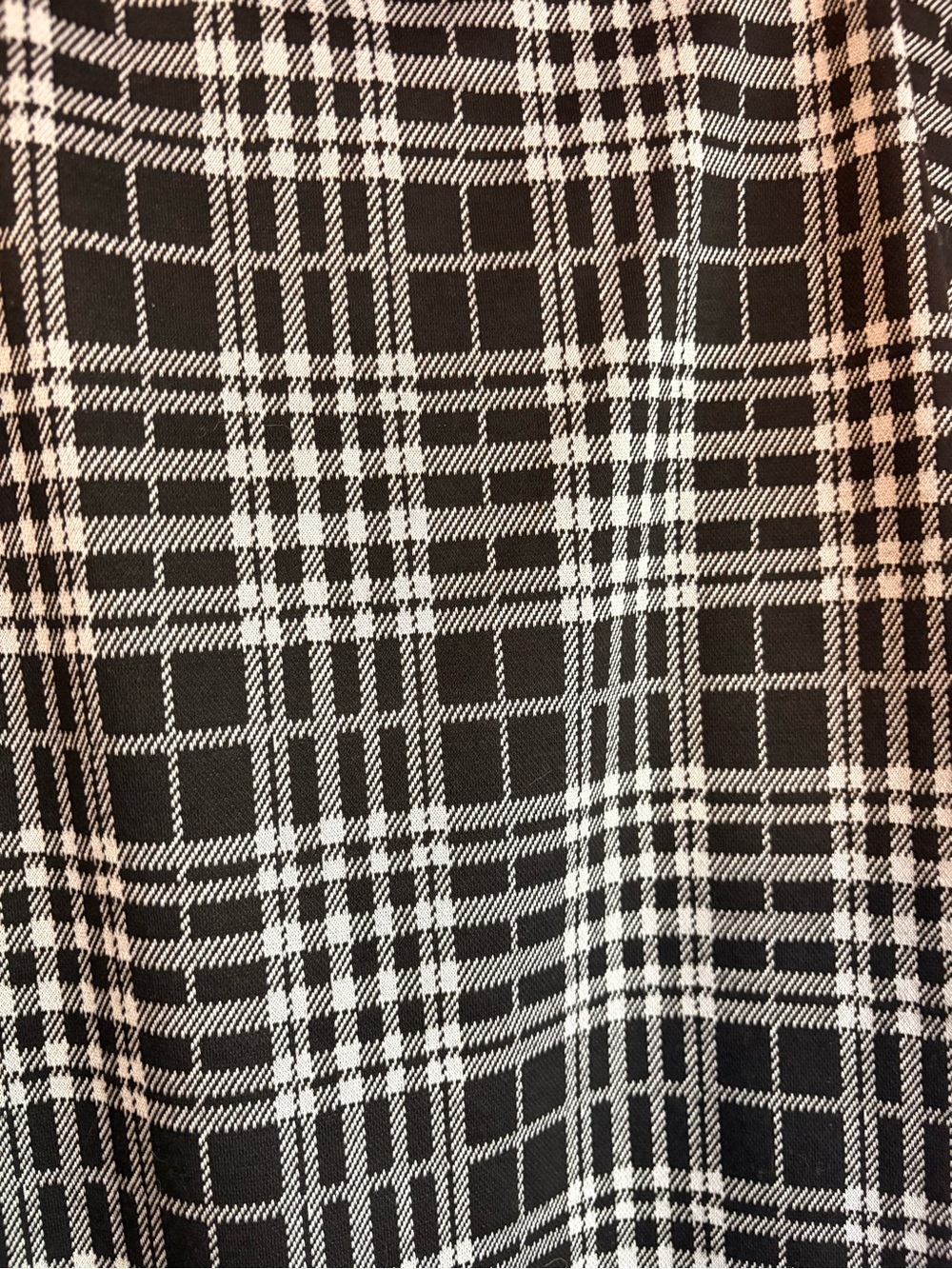 ❤️Polly & Esther Black and White Plaid Midi Dress - Picture 2 of 5